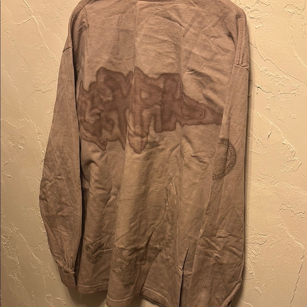 Travis Scott Long Sleeve Tee in Light Brown - Picture 4 of 4
